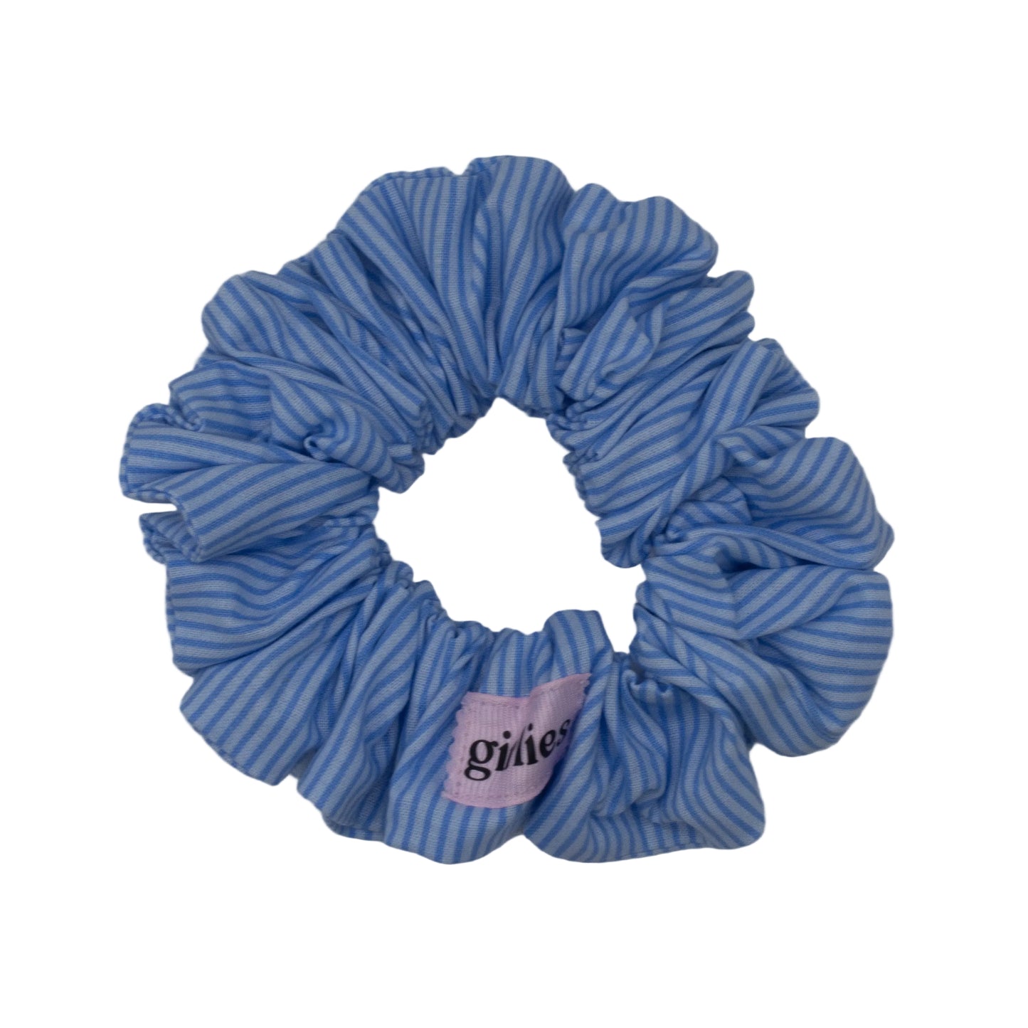 Classic Blue Stripe Scrunchie