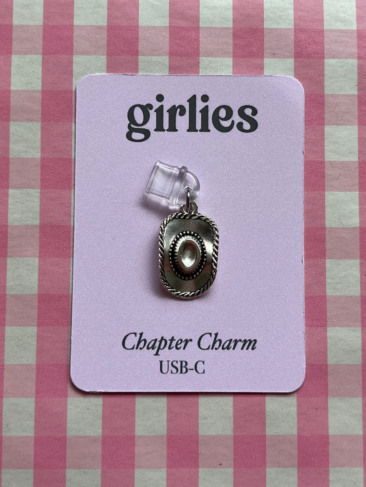 Cowgirl Hat Chapter Charm
