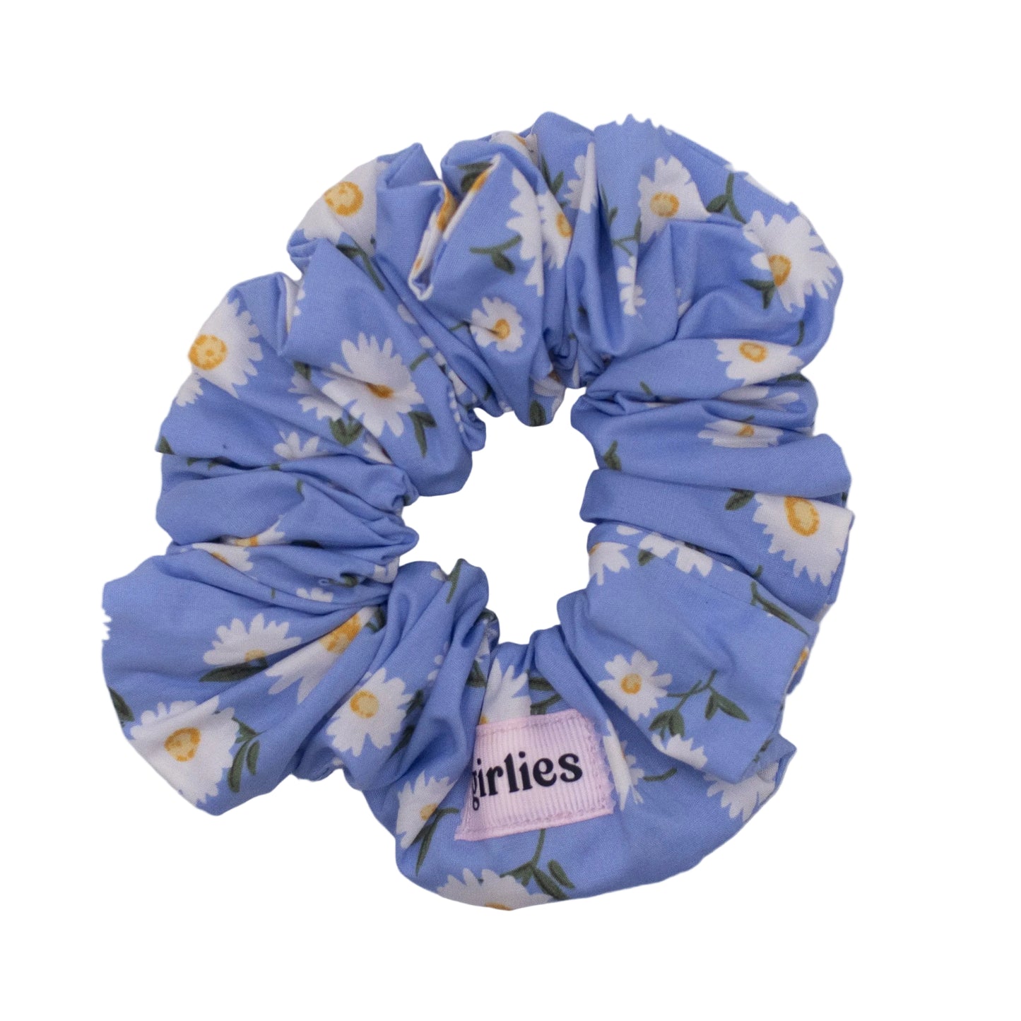 Daisy Blue Scrunchie