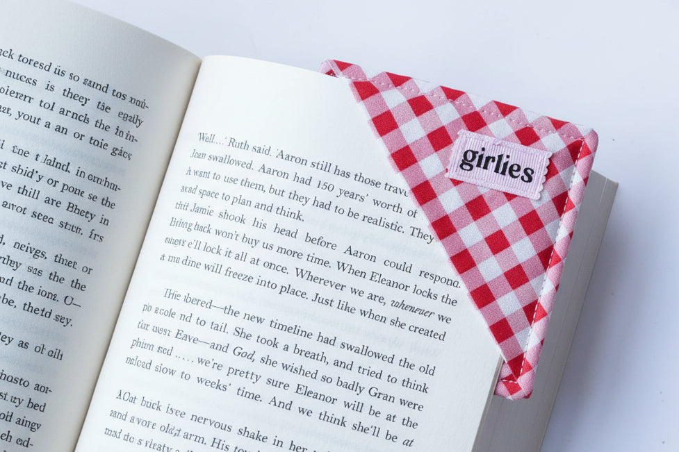 Galentines Gingham Bookmark
