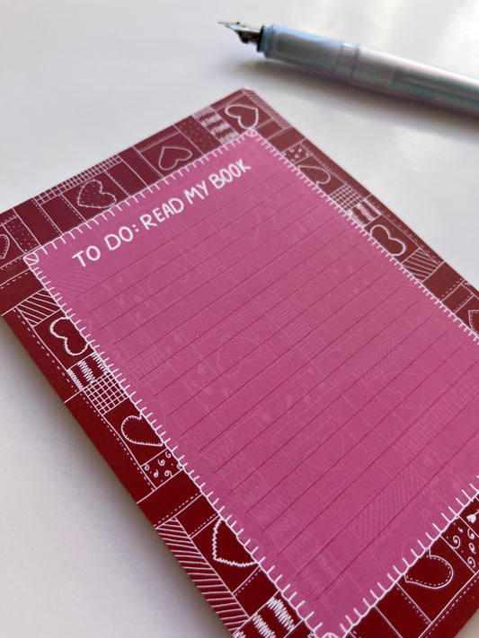 To Do: READ MY BOOK - Notepad