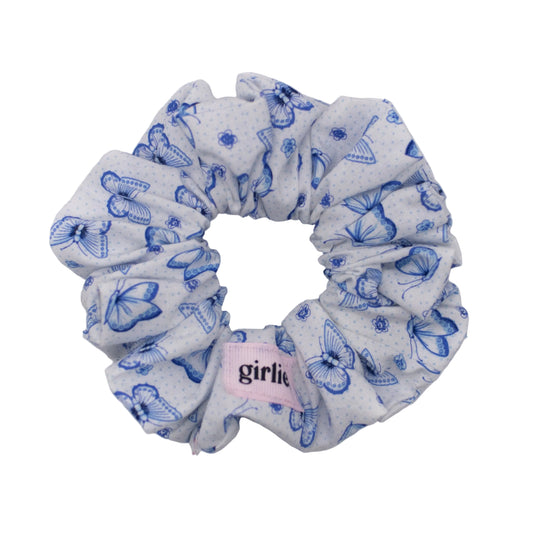 Blue Butterflies Scrunchie