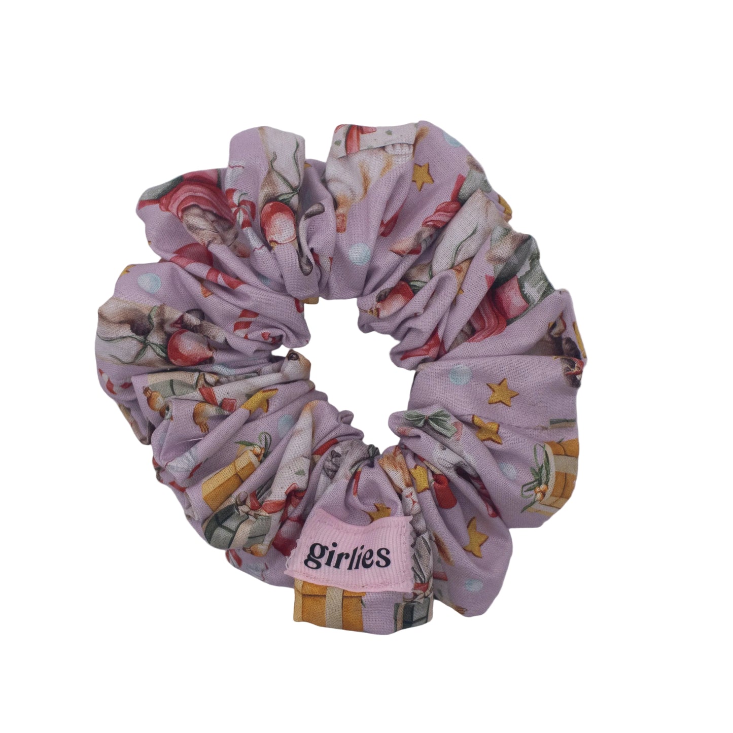 Christmas Kitty Scrunchie