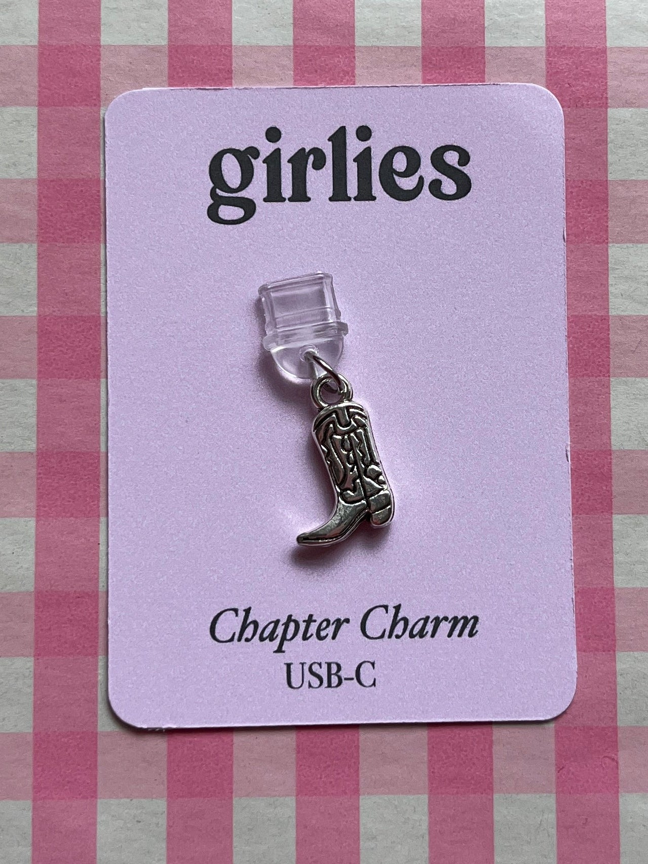Cowgirl Boot Chapter Charm