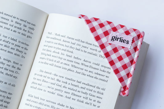 Galentines Gingham Bookmark