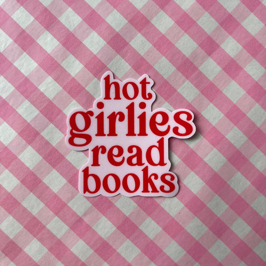 Hot Girlies Read Books Sticker