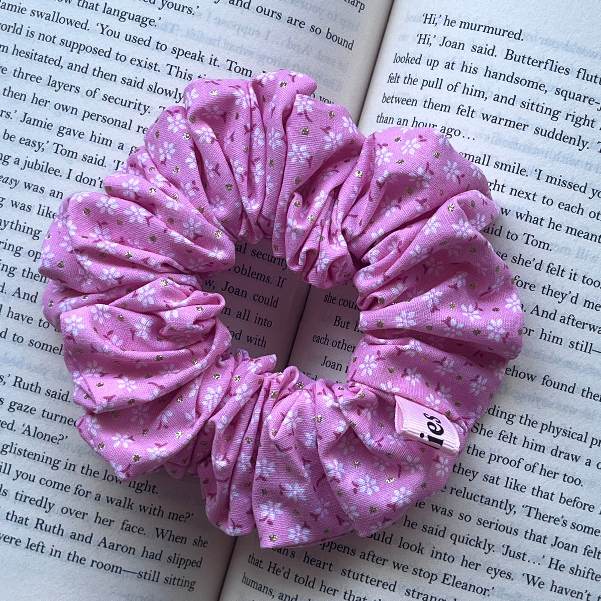 Pink Blossom Scrunchie
