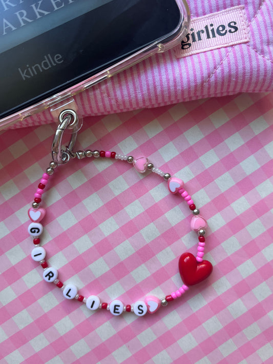 Pink Hearts Charm Loop