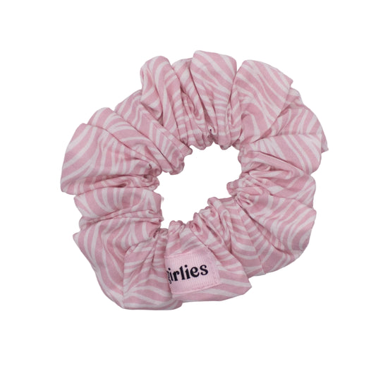 Pink Zebra Scrunchie