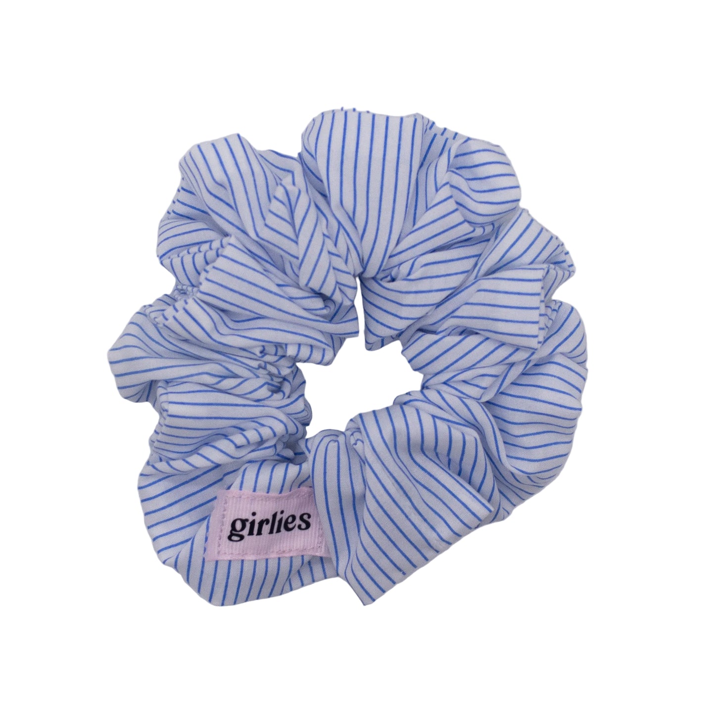 Vintage Blue Stripe Scrunchie