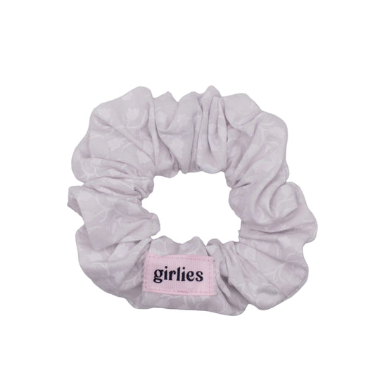 White Florals Scrunchie