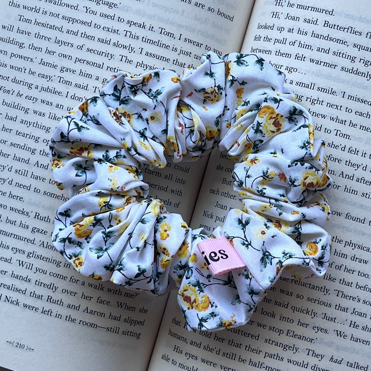 Yellow Blossom  Scrunchie