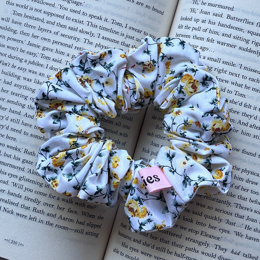 Yellow Blossom  Scrunchie